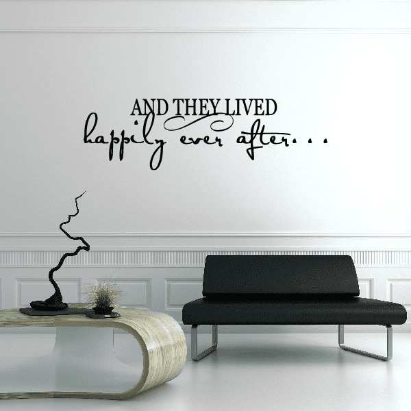 Image of And they lived Wall Decal