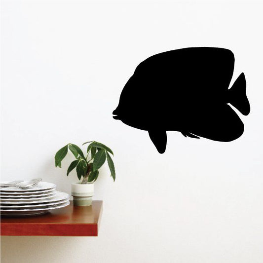 Image of Angel Fish Silhouette Decal