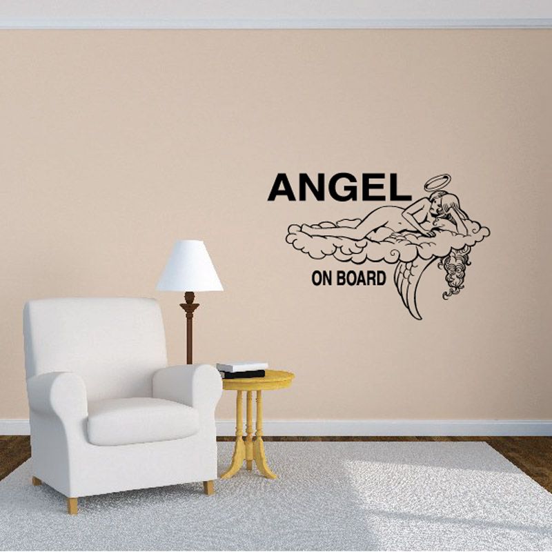 Image of Angel On Board Decal