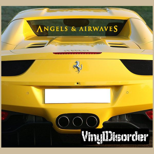 Image of Angels And Airwaves Text Decal