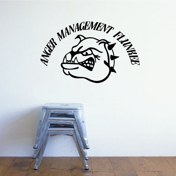 Image of Anger Management Flunkee Bulldog Decal