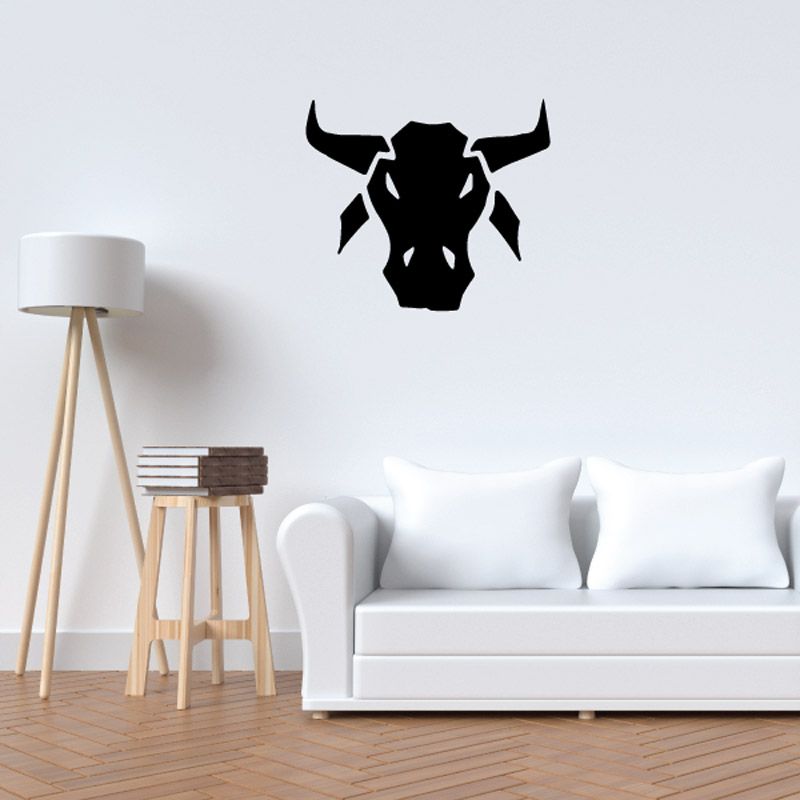 Image of Angry Bull Head Decal