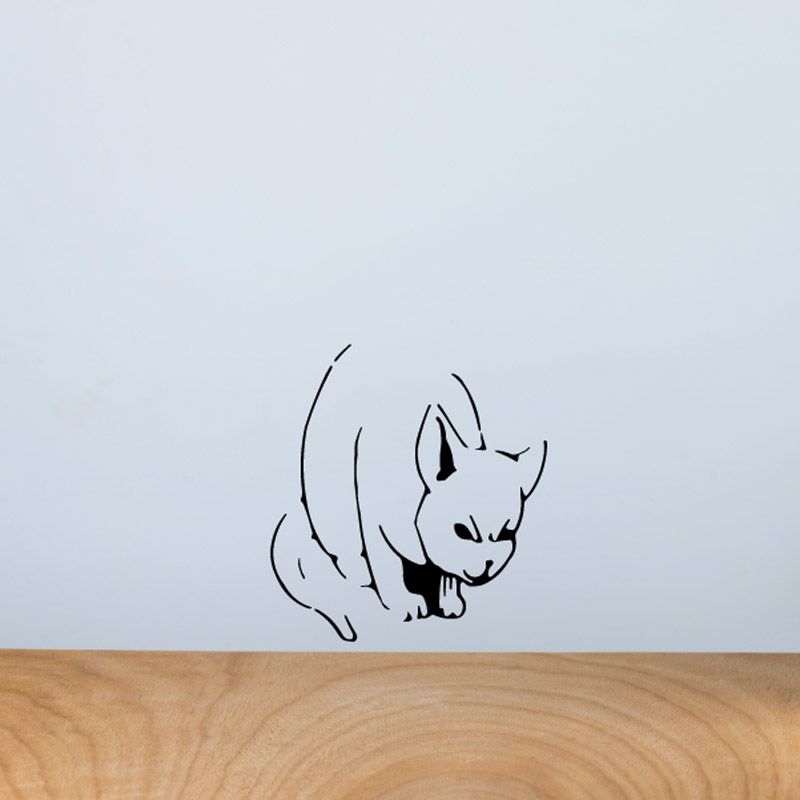 Image of Angry Cat Decal