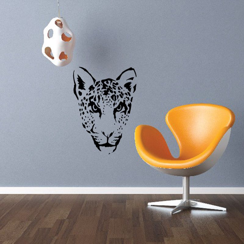 Image of Angry Cheetah Head Decal