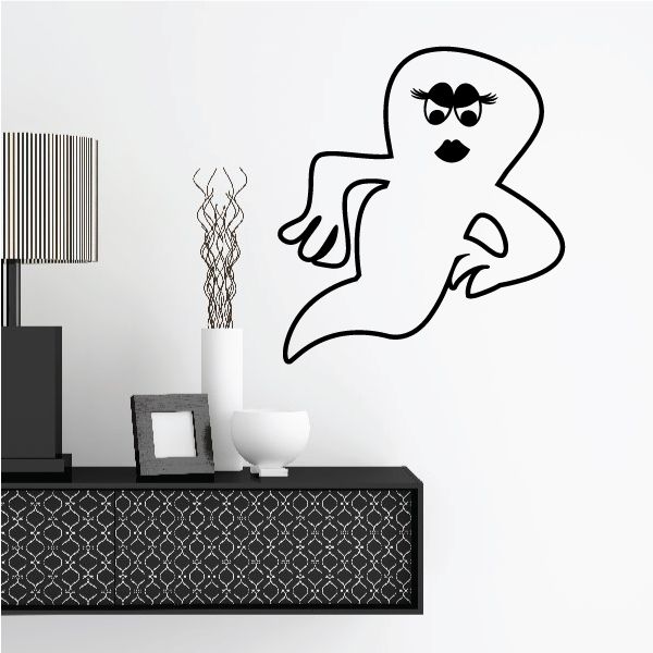 Image of Angry Lady Ghost Decal