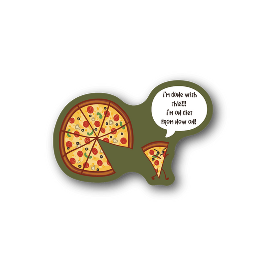 Image of Angry Pizza Sticker