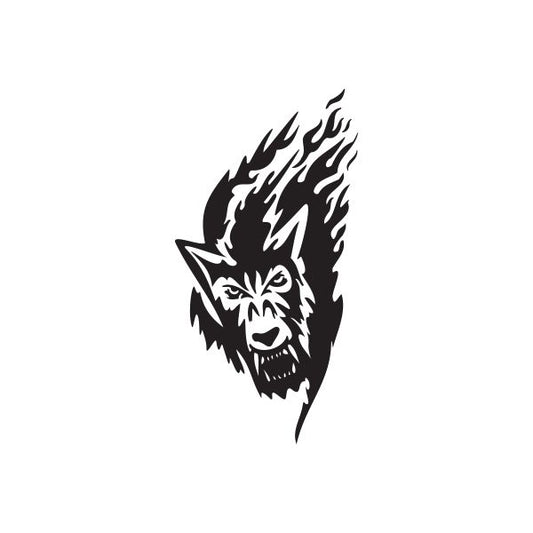 Image of Angry Timber Wolf Decal