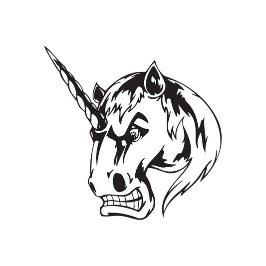 Image of Angry Unicorn Decal