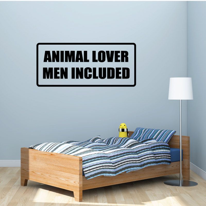 Image of Animal lover men included Decal