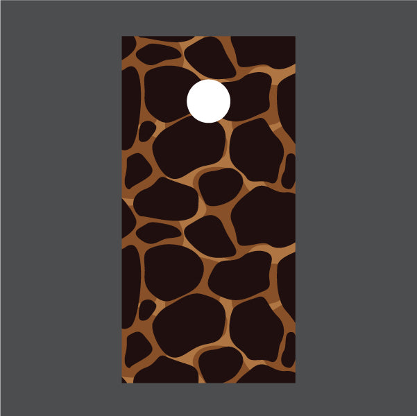 Image of Animal Print Cornhole Board Wraps