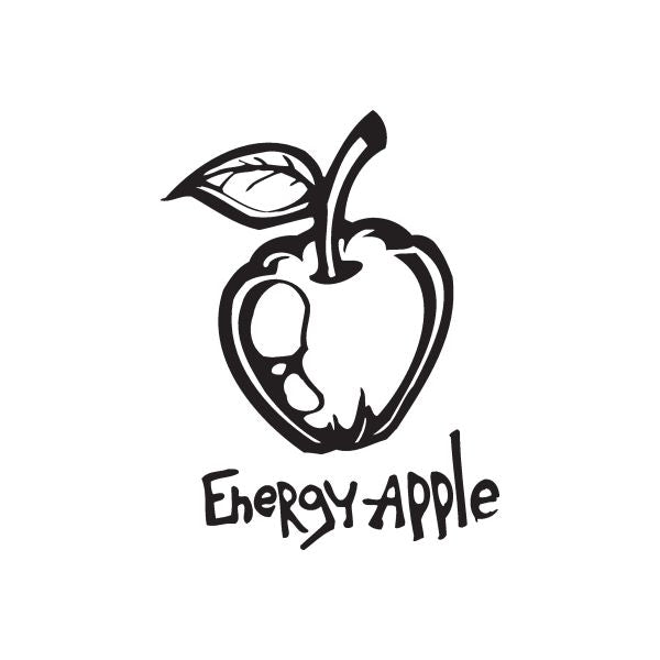 Energy Apple decal with black apple icon and wordmark