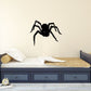 Creepy spider wall decal, black spider with long legs