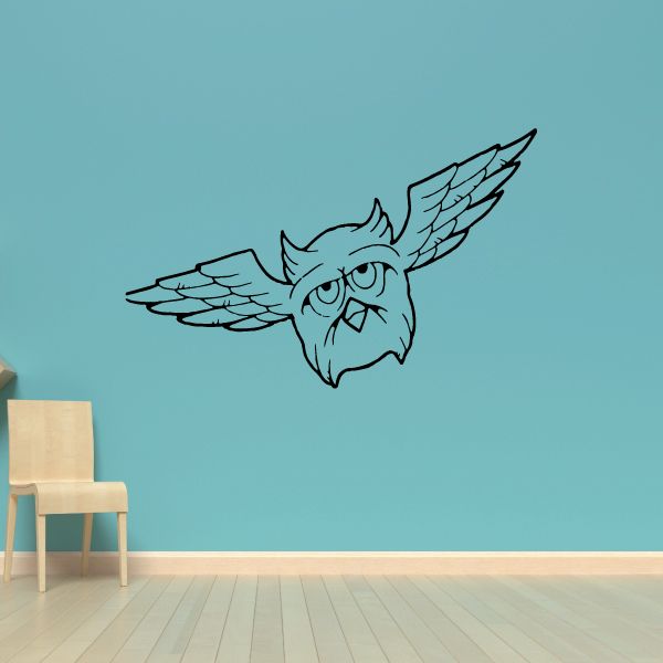 Image of Approaching Flying Owl Decal