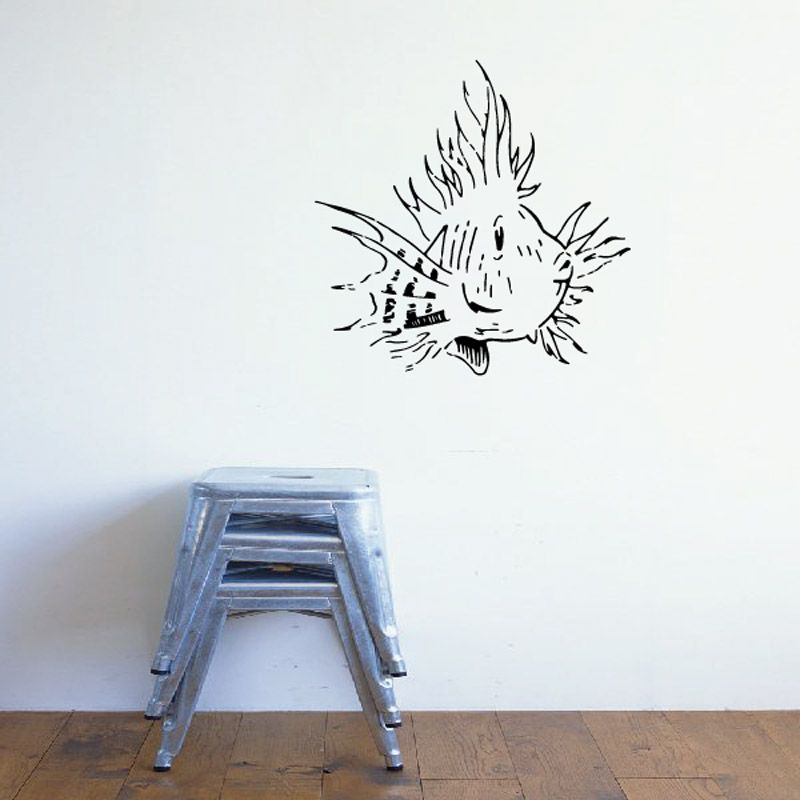 Image of Approaching Lion Fish Decal