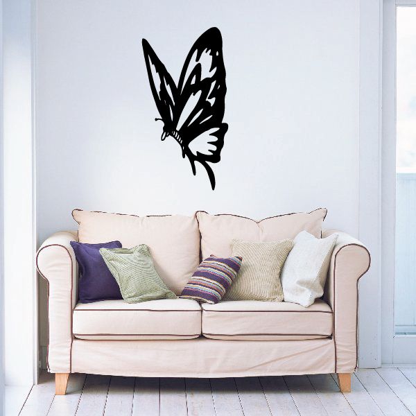 Image of Approaching Tail Winged Butterfly Decal