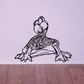 Archelon decal: black line-art sea creature with patterned shell