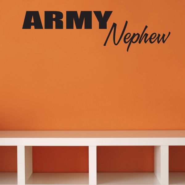 Image of Army Nephew Block Decal