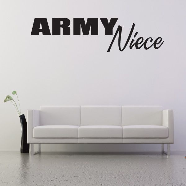 Image of Army Niece Block Decal