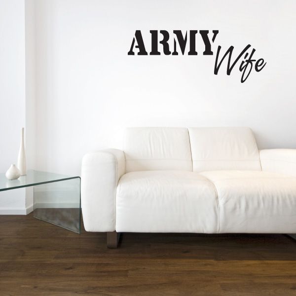 Image of Army Wife Decal