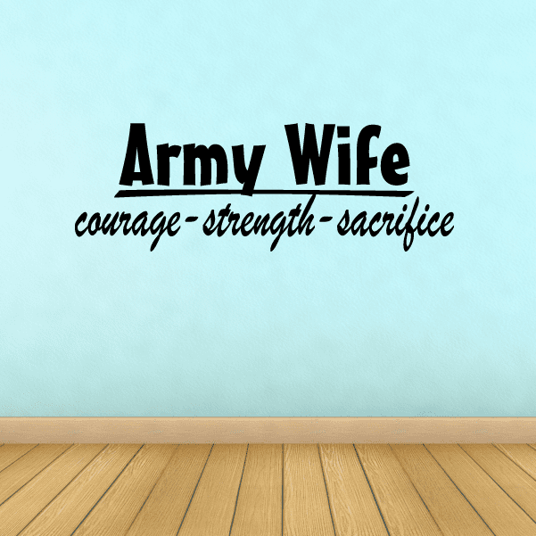 Image of Army Wife Wall Decal