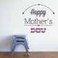 Happy Mother’s Day wall decal with blue text, red arrows, and arch banner
