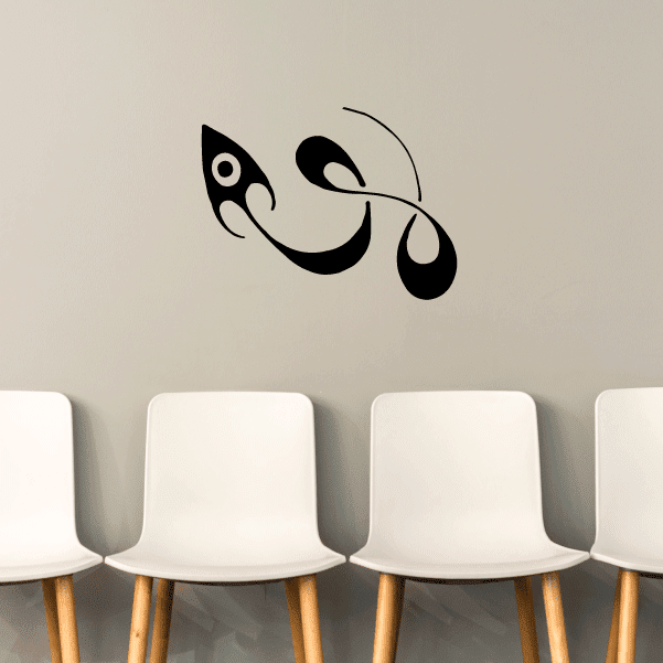 Image of Arrow Head Abstract Snake Decal