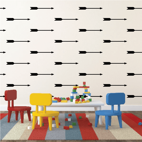 Arrow Pattern Vinyl Wall Decal Kit Sticker Sheet