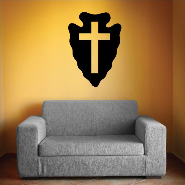 Image of Arrowhead Cross Decal