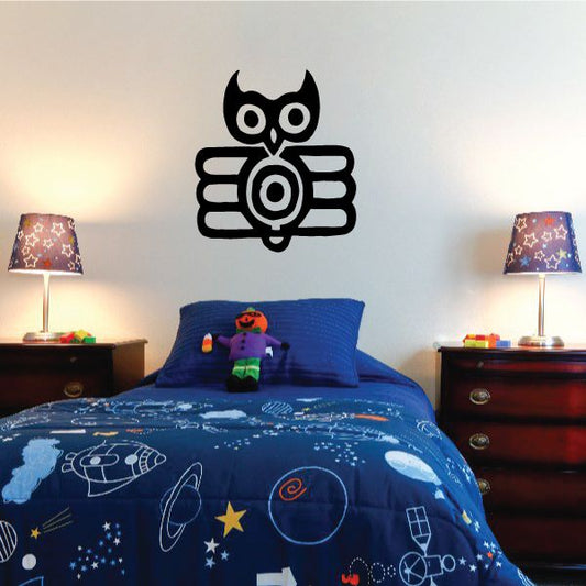 Image of Art Deco Owl Decal