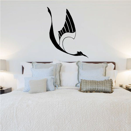 Image of Art Deco Style Stork Decal