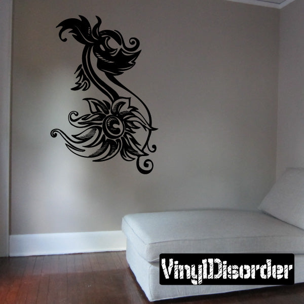 Image of Artistic Flower Decals