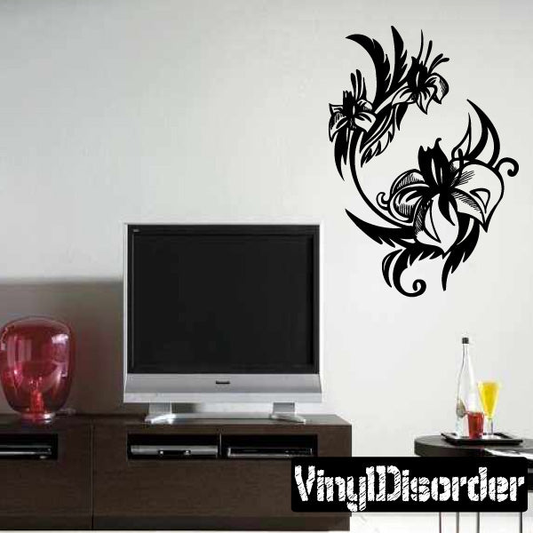 Image of Artistic Flower Decals