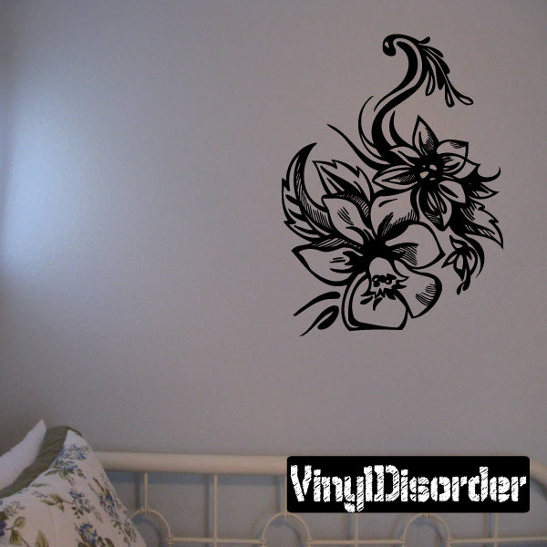 Image of Artistic Flower Decals