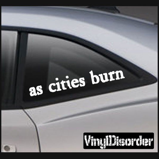 Image of As Cities Burn Decal