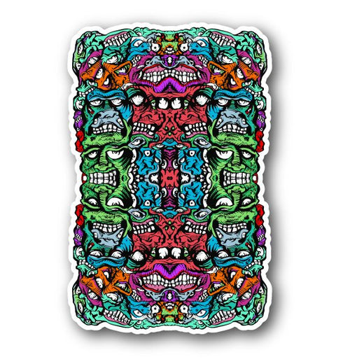 Assorted Scary Skull Vinyl Sticker
