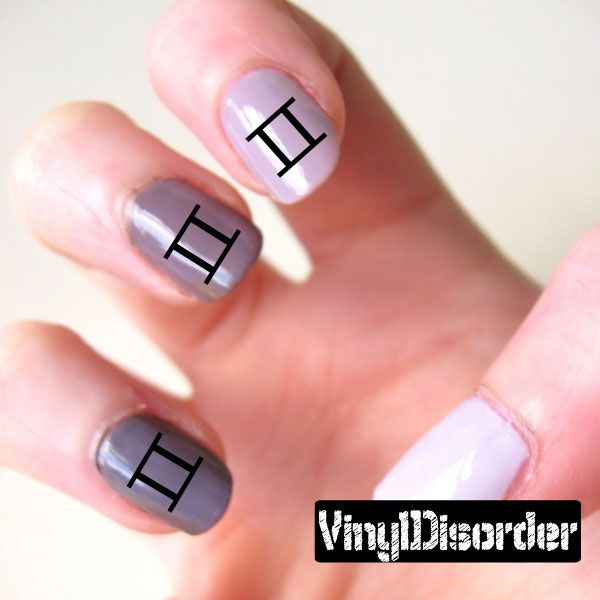 Image of Astrology ST009 Fingernail Art Sticker - Vinyl Finger Nail Decals