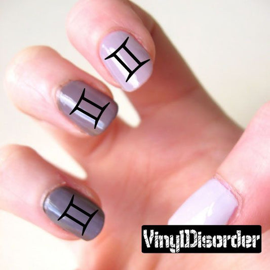 Image of Astrology ST010 Fingernail Art Sticker - Vinyl Finger Nail Decals