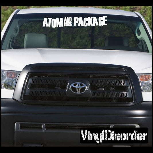 Image of Atom and his package Decal