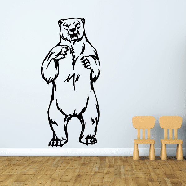 Image of Attacking Bear Decal