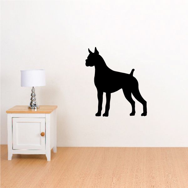 Image of Attentive Boxer Dog Decal