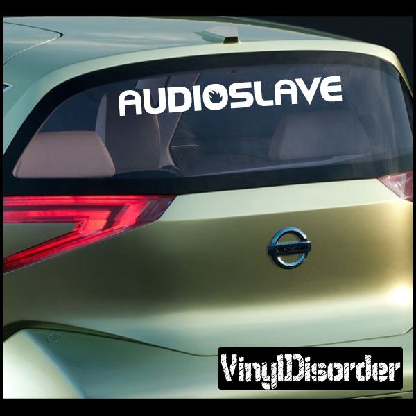 Image of Audioslave Text Decal