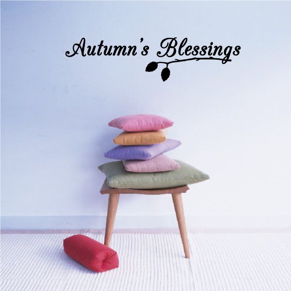 Image of Autumn's Blessings Wall Decal