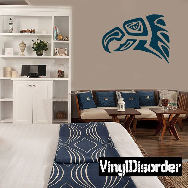 Image of Aztec Eagle head Decal