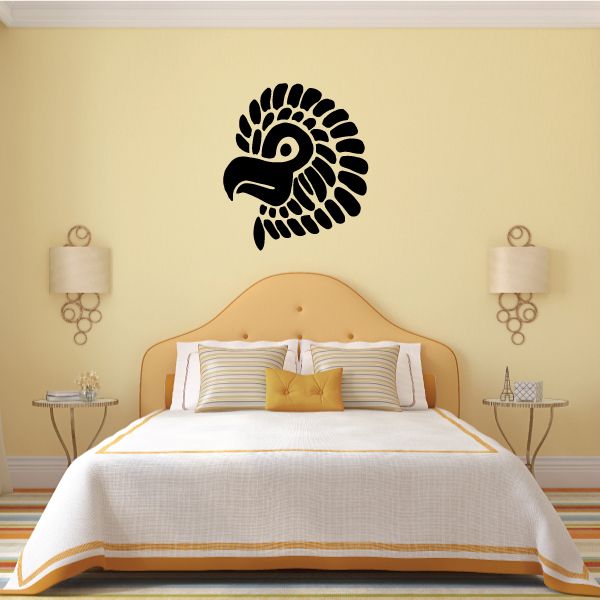 Image of Aztec Falcon Head Decal