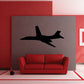B-1 Lancer flying decal, black jet silhouette on gray backing