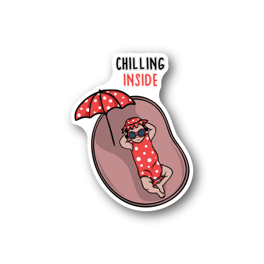 Image of Baby Girl in Womb Sticker