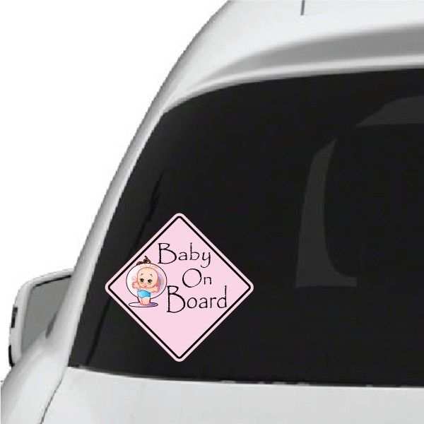 Image of Baby Girl on Board Sticker