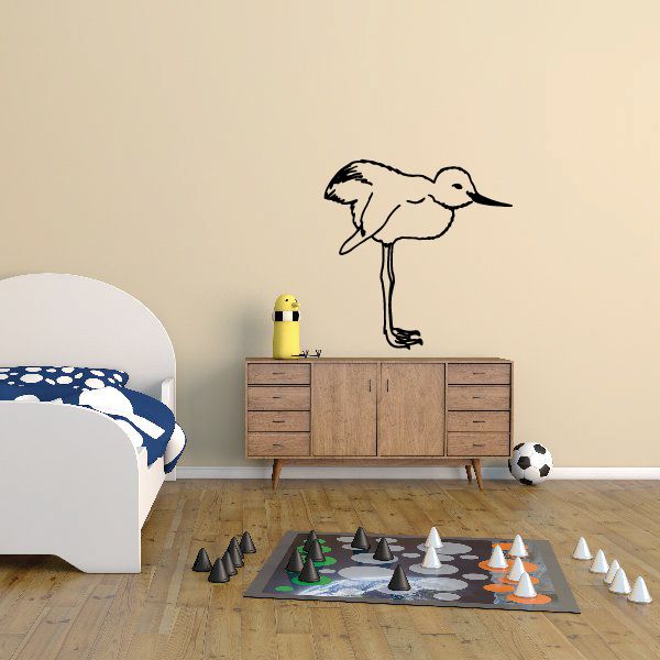 Image of Baby Shore Bird Standing Decal