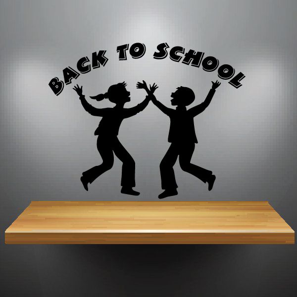 Image of Back to school Happy Children Decal