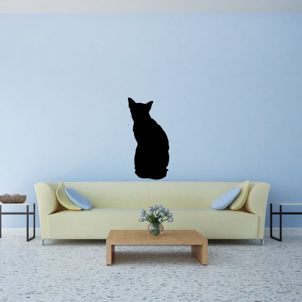 Image of Back Turned Cat Decal